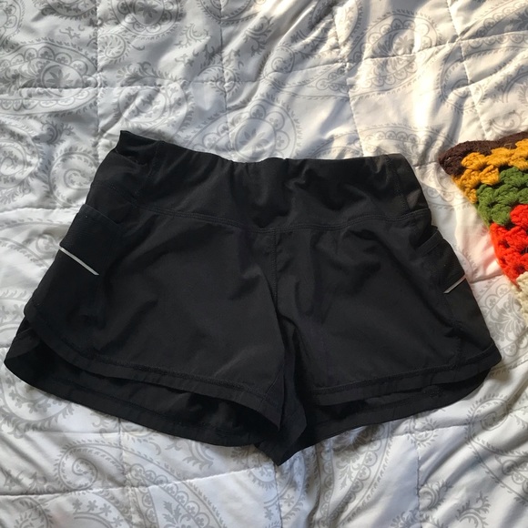 SOLD Athleta ready set go black running shorts - Picture 3 of 4